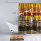 Black Cowboy Bill Pickett Bathroom Set Retro Sunset Western Design