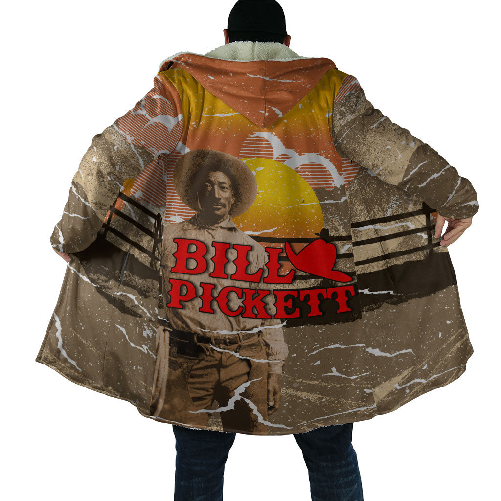 Black Cowboy Bill Pickett Cloak Retro Sunset Western Design