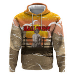 Black Cowboy Bill Pickett Hoodie Retro Sunset Western Design