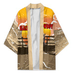 Black Cowboy Bill Pickett Kimono Retro Sunset Western Design