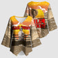 Black Cowboy Bill Pickett Kimono Sleeve Blouse Retro Sunset Western Design