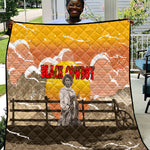 Black Cowboy Bill Pickett Quilt Retro Sunset Western Design