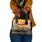 Black Cowboy Bill Pickett Shoulder Handbag Retro Sunset Western Design