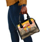 Black Cowboy Bill Pickett Shoulder Handbag Retro Sunset Western Design