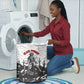 Black Cowboy Nat Love Laundry Basket Comic Style Desert Line Art Red Typography