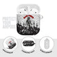 Black Cowboy Nat Love AirPods Case Comic Style Desert Line Art Red Typography