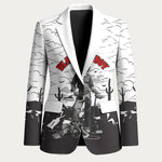 Black Cowboy Nat Love Blazer Comic Style Desert Line Art Red Typography