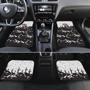 Black Cowboy Nat Love Car Mats Comic Style Desert Line Art Red Typography