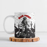 Black Cowboy Nat Love Ceramic Mug Comic Style Desert Line Art Red Typography