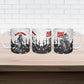 Black Cowboy Nat Love Ceramic Mug Comic Style Desert Line Art Red Typography