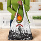 Black Cowboy Nat Love Grocery Bag Comic Style Desert Line Art Red Typography
