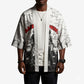 Black Cowboy Nat Love Kimono Comic Style Desert Line Art Red Typography