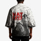 Black Cowboy Nat Love Kimono Comic Style Desert Line Art Red Typography