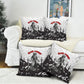 Black Cowboy Nat Love Pillow Cover Comic Style Desert Line Art Red Typography