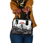 Black Cowboy Nat Love Shoulder Handbag Comic Style Desert Line Art Red Typography