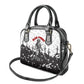 Black Cowboy Nat Love Shoulder Handbag Comic Style Desert Line Art Red Typography
