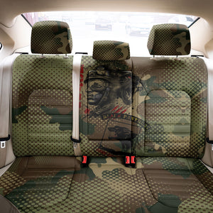 761st Tank Battalion Black Panthers Back Car Seat Cover Come Out Fighting Military - Camouflage Halftone