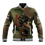761st Tank Battalion Black Panthers Baseball Jacket Come Out Fighting Military - Camouflage Halftone