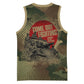 761st Tank Battalion Black Panthers Basketball Jersey Come Out Fighting Military - Camouflage Halftone