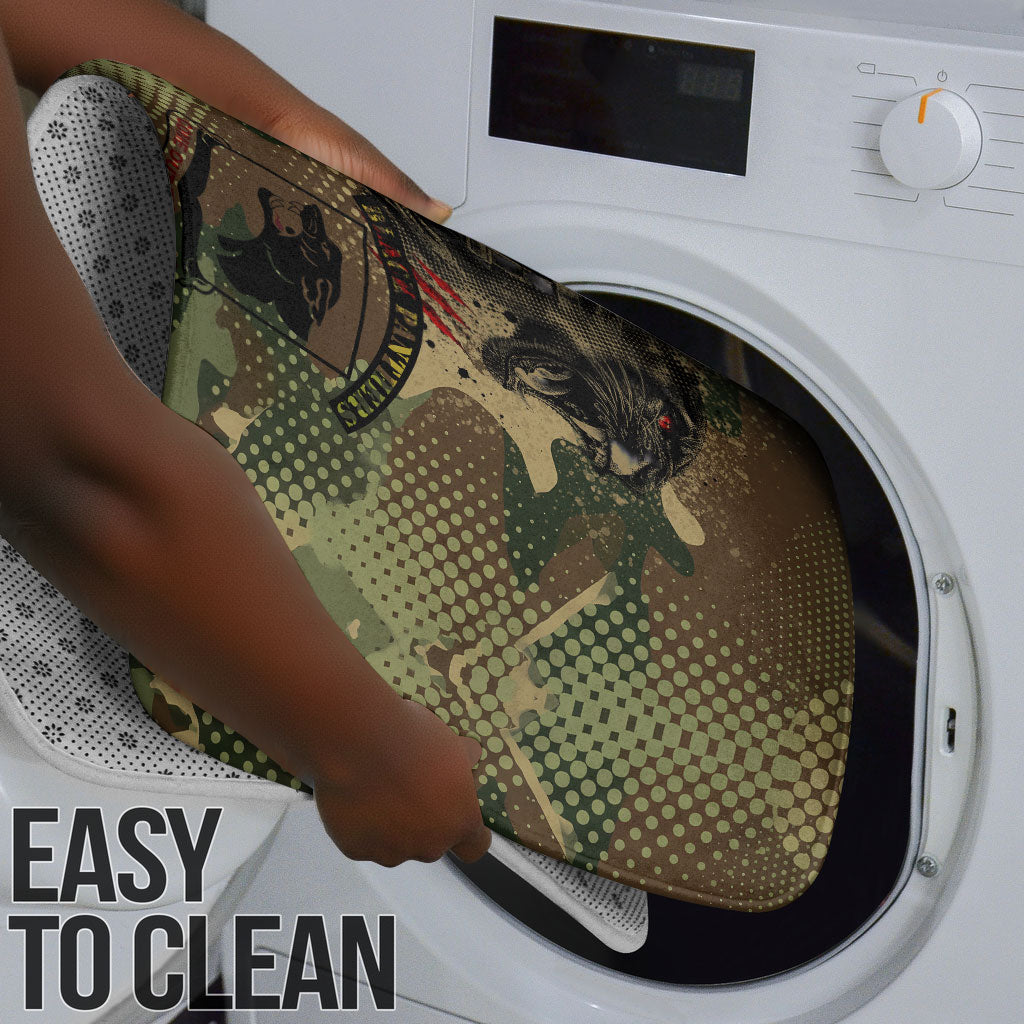 761st Tank Battalion Black Panthers Bathroom Set Come Out Fighting Military - Camouflage Halftone