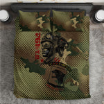 761st Tank Battalion Black Panthers Bedding Set Come Out Fighting Military - Camouflage Halftone