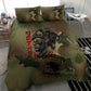 761st Tank Battalion Black Panthers Bedding Set Come Out Fighting Military - Camouflage Halftone