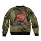 761st Tank Battalion Black Panthers Bomber Jacket Come Out Fighting Military - Camouflage Halftone
