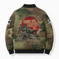 761st Tank Battalion Black Panthers Bomber Puffer Jacket Come Out Fighting Military - Camouflage Halftone