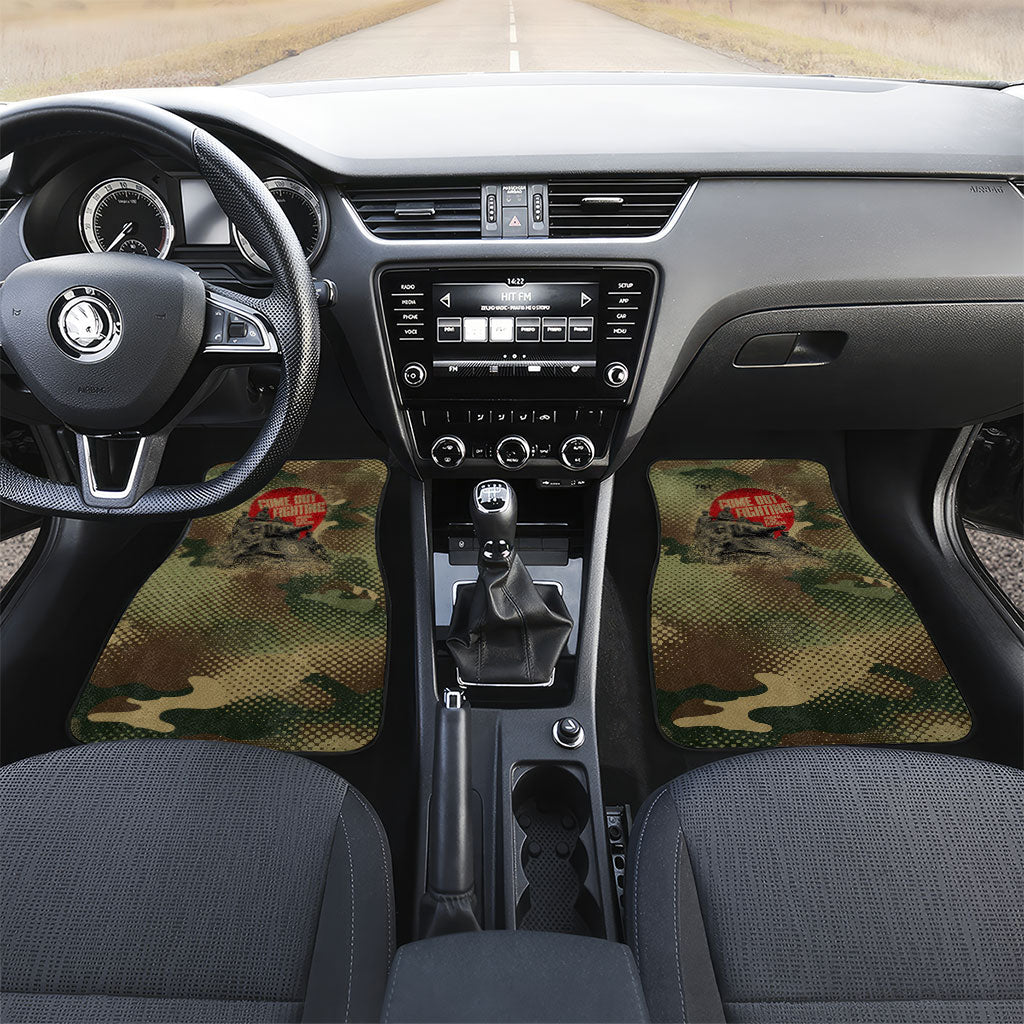 761st Tank Battalion Black Panthers Car Mats Come Out Fighting Military - Camouflage Halftone