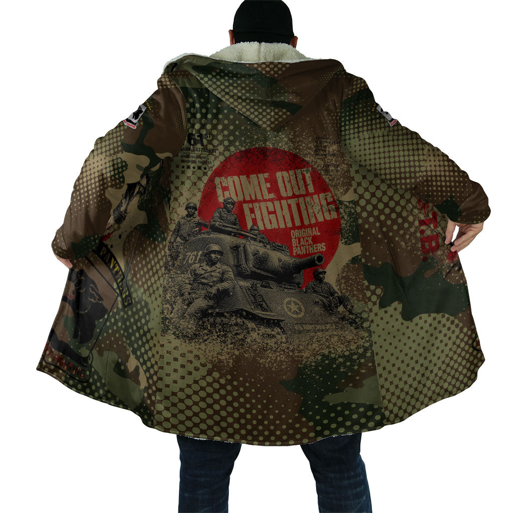 761st Tank Battalion Black Panthers Cloak Come Out Fighting Military - Camouflage Halftone