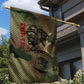 761st Tank Battalion Black Panthers Garden Flag Come Out Fighting Military - Camouflage Halftone