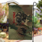 761st Tank Battalion Black Panthers Garden Flag Come Out Fighting Military - Camouflage Halftone