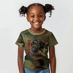 761st Tank Battalion Black Panthers Kid T shirt Come Out Fighting Military - Camouflage Halftone