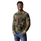 761st Tank Battalion Black Panthers Long Sleeve Polo Shirt Come Out Fighting Military - Camouflage Halftone