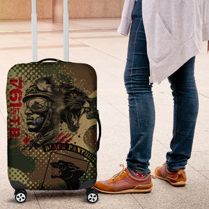 761st Tank Battalion Black Panthers Luggage Cover Come Out Fighting Military - Camouflage Halftone