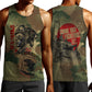 761st Tank Battalion Black Panthers Men Tank Top Come Out Fighting Military - Camouflage Halftone