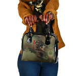 761st Tank Battalion Black Panthers Shoulder Handbag Come Out Fighting Military - Camouflage Halftone