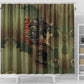 761st Tank Battalion Black Panthers Shower Curtain Come Out Fighting Military - Camouflage Halftone
