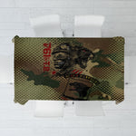 761st Tank Battalion Black Panthers Tablecloth Come Out Fighting Military - Camouflage Halftone