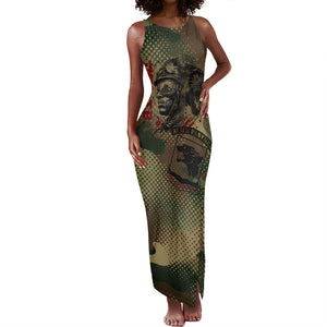 761st Tank Battalion Black Panthers Tank Maxi Dress Come Out Fighting Military - Camouflage Halftone