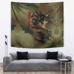 761st Tank Battalion Black Panthers Tapestry Come Out Fighting Military - Camouflage Halftone