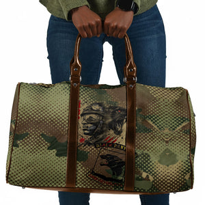 761st Tank Battalion Black Panthers Travel Bag Come Out Fighting Military - Camouflage Halftone
