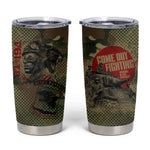 761st Tank Battalion Black Panthers Tumbler Cup Come Out Fighting Military - Camouflage Halftone