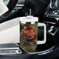 761st Tank Battalion Black Panthers Tumbler With Handle Come Out Fighting Military - Camouflage Halftone