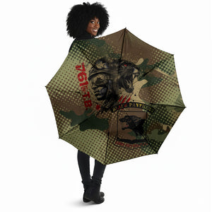 761st Tank Battalion Black Panthers Umbrella Come Out Fighting Military - Camouflage Halftone