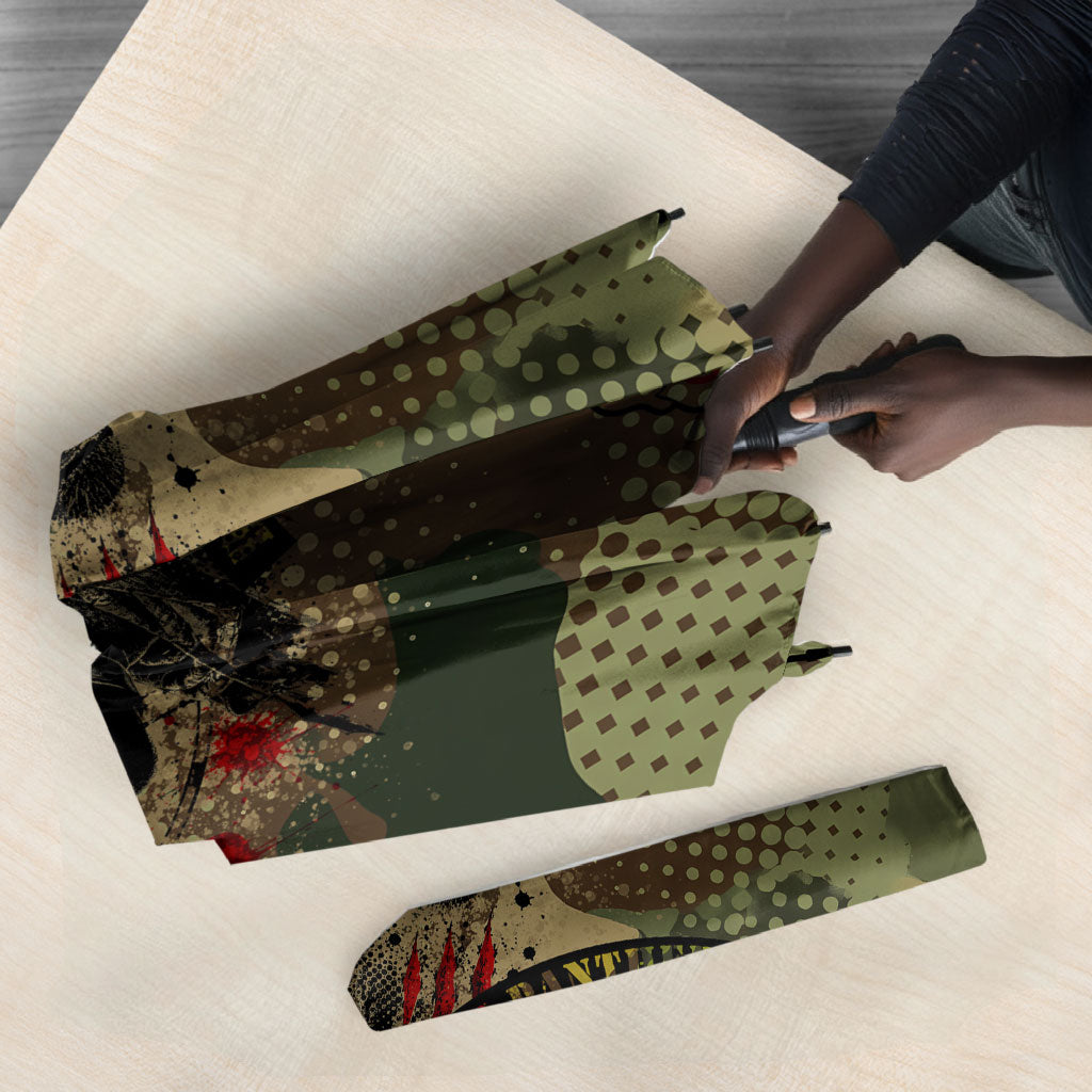 761st Tank Battalion Black Panthers Umbrella Come Out Fighting Military - Camouflage Halftone