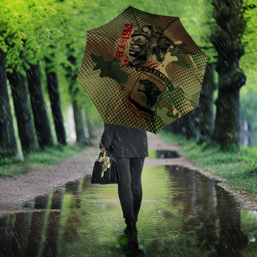 761st Tank Battalion Black Panthers Umbrella Come Out Fighting Military - Camouflage Halftone