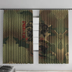 761st Tank Battalion Black Panthers Window Curtain Come Out Fighting Military - Camouflage Halftone