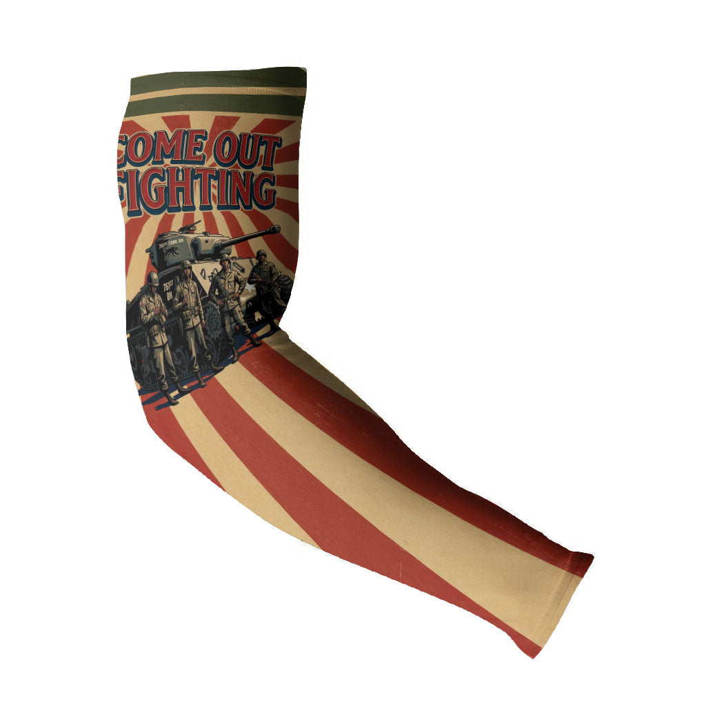 Black Panthers 761st Tank Battalion Arm Sleeves Come Out Fighting Retro Military