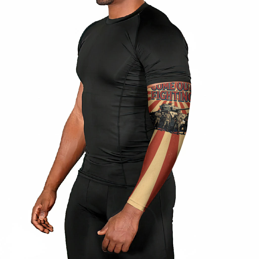 Black Panthers 761st Tank Battalion Arm Sleeves Come Out Fighting Retro Military